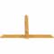Ekena Millwork Eugene Rough Sawn Timber Gable Bracket, Western Red Cedar, 84"W x 53"H x 2"D x 6"F, 15/12 Pitch GBW084X53X0206EUG00RWR - alternate 3